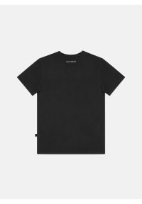 Pako Lorente - PAKO LORENTE – Czarny gładki t-shirt v-neck. Kolor: niebieski, czarny. Materiał: bawełna, elastan. Wzór: gładki #9