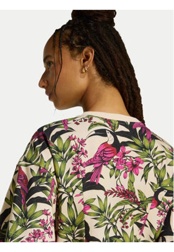 Adidas - adidas Sukienka codzienna Farm Rio KD2193 Kolorowy Oversize. Okazja: na co dzień. Materiał: bawełna. Wzór: kolorowy. Typ sukienki: oversize, proste. Styl: casual