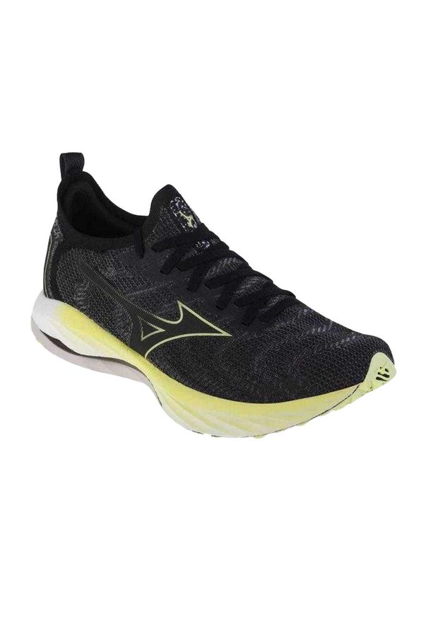 Mizuno - Męskie Buty Sportowe Neo Wind Wave. Kolor: czarny, zielony, wielokolorowy. Model: Mizuno Wave. Sport: turystyka piesza