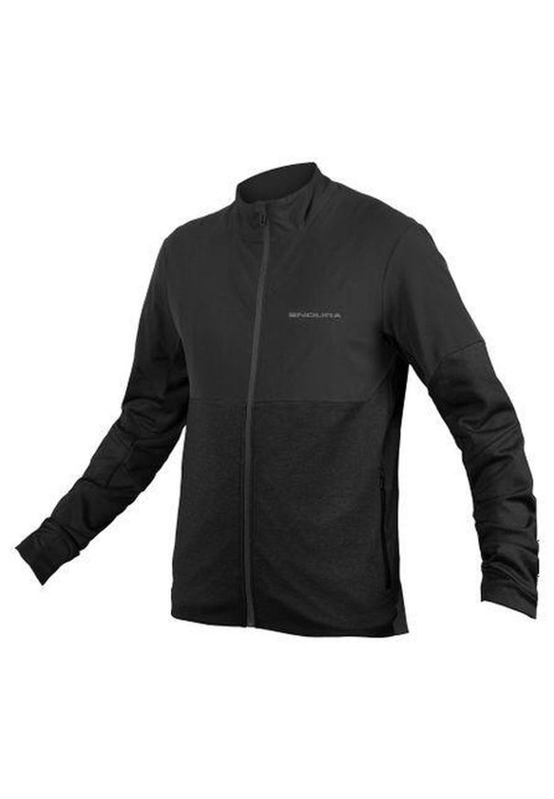 ENDURA - Bluza rowerowa męska Endura Singletrack Thermal FZ. Kolor: czarny