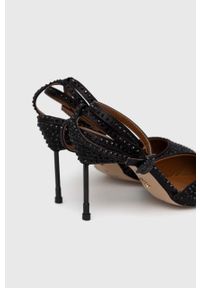 Kurt Geiger London szpilki Bond 90 kolor czarny 9559400609. Zapięcie: klamry. Kolor: czarny. Obcas: na szpilce. Wysokość obcasa: średni #3