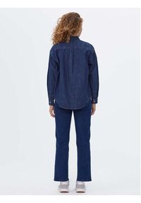 Americanos Koszula jeansowa Unisex Michigan Granatowy Oversize. Kolor: niebieski. Materiał: bawełna #6