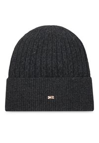 TOMMY HILFIGER - Tommy Hilfiger Czapka Th Cable Enamel Flag AW0AW17776 Czarny. Kolor: czarny. Materiał: nylon, poliamid #1