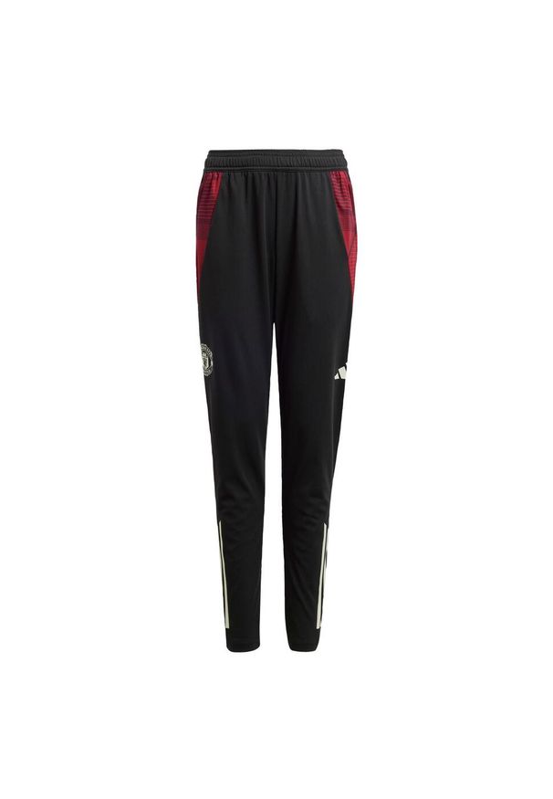 Adidas - Spodnie Manchester United Tiro 24 Training Kids. Kolor: czarny. Materiał: materiał