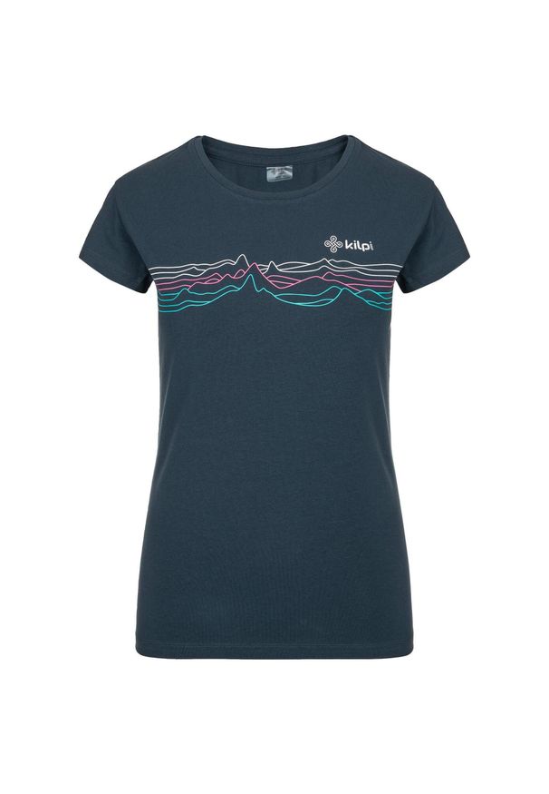 Damski bawełniany t-shirt Kilpi TOFFEES-W. Kolor: niebieski. Materiał: bawełna. Sport: turystyka piesza
