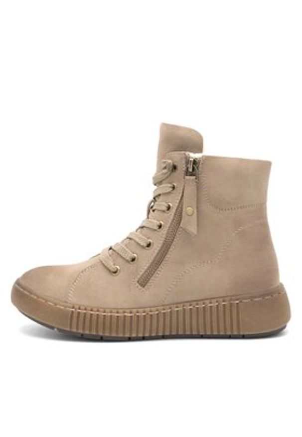 Go Soft Trzewiki REEVES WS5586-12 Beżowy. Kolor: beżowy