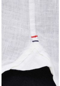 Pepe Jeans koszula lniana INGRID damska kolor biały relaxed z kołnierzykiem klasycznym. Typ kołnierza: kołnierzyk klasyczny. Kolor: biały. Materiał: len. Długość rękawa: długi rękaw. Długość: długie. Styl: klasyczny