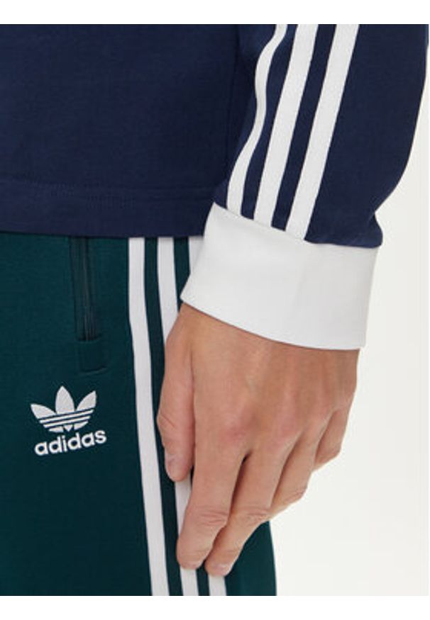 Adidas - adidas Longsleeve adicolor Classics 3-Stripes IM9428 Granatowy Slim Fit. Kolor: niebieski. Materiał: bawełna. Długość rękawa: długi rękaw