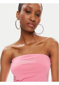 Juicy Couture Top Babey JCWCT23310 Różowy Slim Fit. Kolor: różowy. Materiał: bawełna