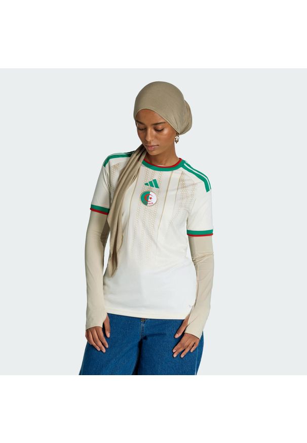 Adidas - Koszulka domowa Algeria 26. Kolor: biały. Technologia: ClimaCool (Adidas). Sport: piłka nożna