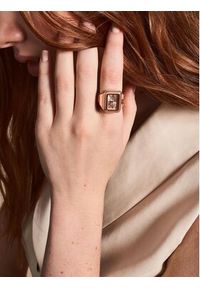 Fossil Zegarek Watch Ring ES5345 Różowy. Kolor: różowy