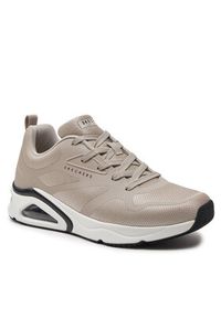 skechers - Skechers Sneakersy Tres-Air Uno-Revolution-Airy 183070/NAT Beżowy. Kolor: beżowy. Materiał: materiał #3