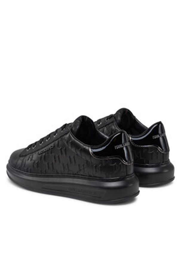 Karl Lagerfeld - KARL LAGERFELD Sneakersy Kapri KL52549K Czarny. Kolor: czarny. Materiał: skóra