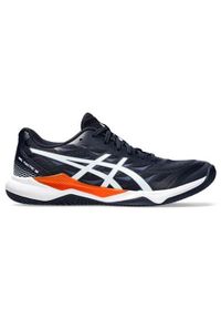 Buty siatkarskie męskie Asics Gel-tactic 12. Zapięcie: sznurówki. Kolor: niebieski. Materiał: guma, materiał, tkanina, syntetyk. Szerokość cholewki: normalna