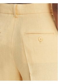 Weekend Max Mara Spodnie materiałowe Malizia 2615131112 Żółty Straight Fit. Kolor: żółty. Materiał: len #2