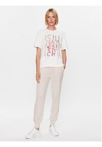 ICHI T-Shirt 20118311 Biały Regular Fit. Kolor: biały