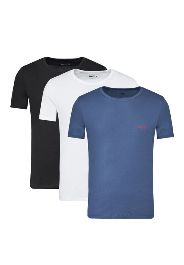 Hugo - HUGO Komplet 3 t-shirtów 50532811 Kolorowy Regular Fit. Materiał: bawełna. Wzór: kolorowy