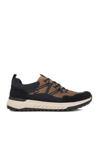 Rieker Sneakersy U0104-20 Brązowy. Kolor: brązowy. Materiał: zamsz, skóra