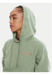 Roxy Bluza ERJFT04996 Zielony Regular Fit. Kolor: zielony. Materiał: bawełna #3