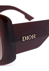 DIOR - Okulary przeciwsłoneczne DiorSoLight2. Kolor: brązowy. Wzór: aplikacja #5