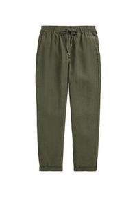 Polo Ralph Lauren Spodnie materiałowe 710940611009 Zielony Regular Fit. Kolor: zielony. Materiał: len #5