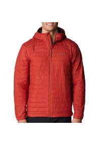 columbia - Kurtka Columbia Silver Falls Hooded Insulated 2034506849 - czerwona. Kolor: czerwony. Materiał: puch, poliester. Wzór: aplikacja