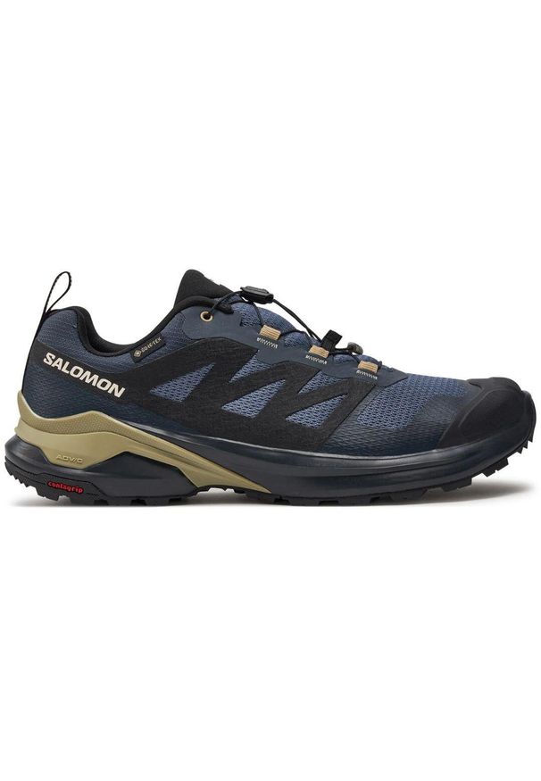 salomon - Buty do biegania męskie Salomon Trailowe X-adventure Gtx Gore-tex. Zapięcie: sznurówki. Kolor: wielokolorowy, szary, brązowy. Materiał: guma, materiał, tkanina, syntetyk. Szerokość cholewki: normalna