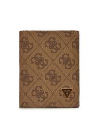 Guess Mały Portfel Męski SMMTLL LEA65 Beżowy. Kolor: beżowy. Materiał: skóra