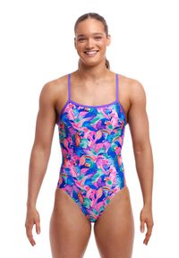 FUNKITA - Strój kąpielowy damski Funkita Birds Gone Wild Single Strap. Kolor: wielokolorowy. Materiał: poliester