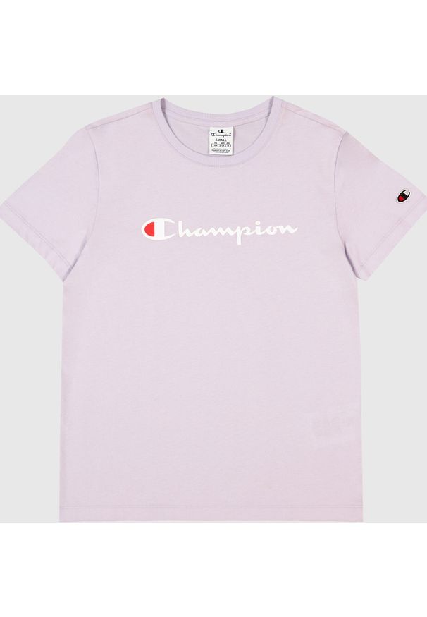 Koszulka sportowa damska Champion SS Tee. Kolor: wielokolorowy, fioletowy, różowy