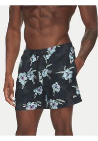 Quiksilver Szorty kąpielowe Everyday Straight Volley 15 EQYJV04121 Czarny Regular Fit. Kolor: czarny. Materiał: syntetyk