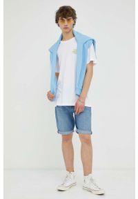 Lee bluza bawełniana męska kolor niebieski z aplikacją. Kolor: niebieski. Materiał: bawełna. Wzór: aplikacja. Styl: klasyczny #5