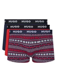 Hugo - HUGO Komplet 3 par bokserek 50532550 Kolorowy. Materiał: bawełna. Wzór: kolorowy