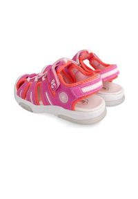 Garvalin sandały dziecięce kolor różowy. Nosek buta: okrągły. Zapięcie: rzepy. Kolor: różowy