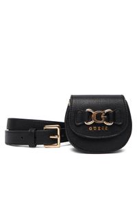 Guess Pasek Damski BW9288 P5425 Czarny. Kolor: czarny. Materiał: skóra