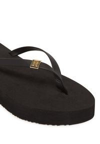 TOMMY HILFIGER - Tommy Hilfiger Japonki Elevated Chic Beach Sandal FW0FW08523 Czarny. Kolor: czarny. Materiał: skóra #5