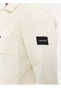 Calvin Klein Koszula K10K109920 Beżowy Regular Fit. Kolor: beżowy. Materiał: bawełna