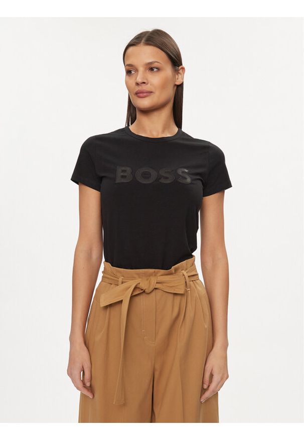 BOSS - Boss T-Shirt Eventsa4 50508498 Czarny Regular Fit. Kolor: czarny. Materiał: bawełna