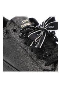 CheBello - Czarne Sneakersy Chebello Skórzane Obuwie Damskie. Okazja: na co dzień. Zapięcie: sznurówki. Kolor: czarny. Materiał: skóra. Wzór: jednolity. Obcas: na platformie. Styl: elegancki, casual, klasyczny #2