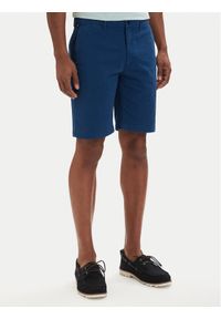 TOMMY HILFIGER - Tommy Hilfiger Szorty materiałowe Denton 9.5 MW0MW42351 Niebieski Slim Fit. Kolor: niebieski. Materiał: bawełna #1
