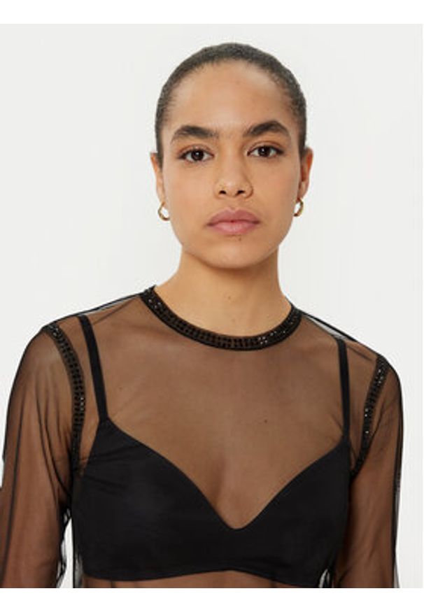 MAX&Co. Bluzka 2516941011200 Czarny Regular Fit. Kolor: czarny. Materiał: syntetyk