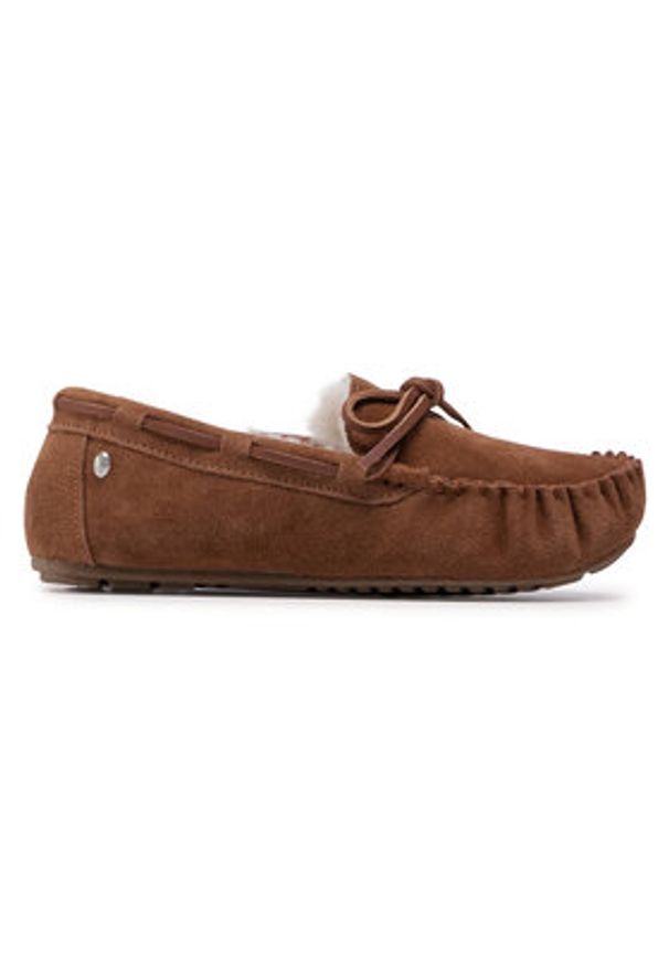 EMU Australia Kapcie Amity W10555 Brązowy. Kolor: brązowy. Materiał: skóra