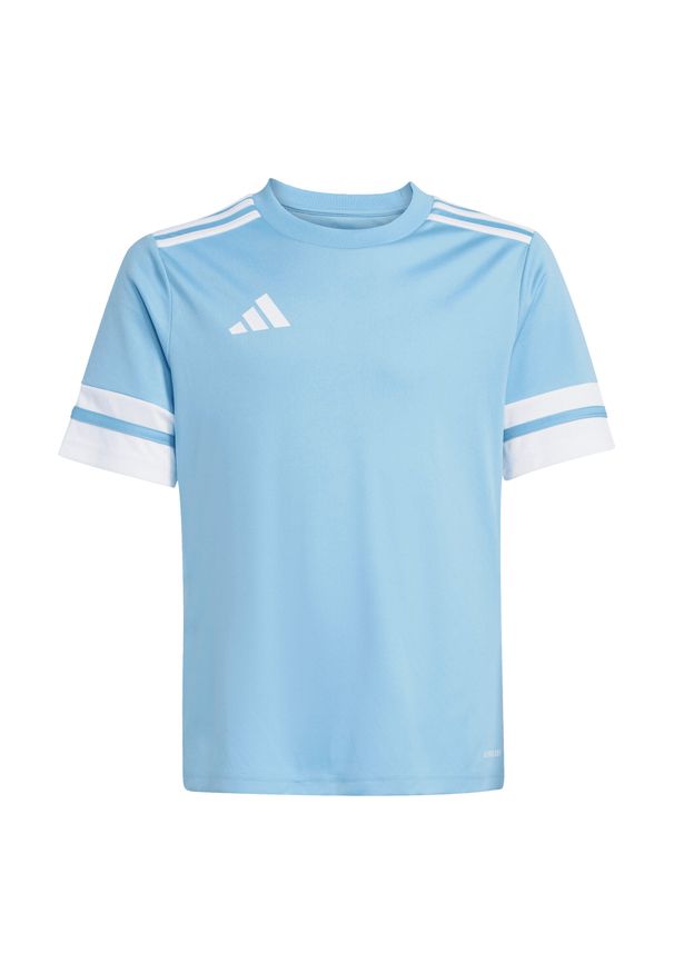 Adidas - Koszulka dla dzieci adidas Squadra25. Kolor: biały, niebieski, wielokolorowy. Materiał: materiał, poliester. Sport: piłka nożna