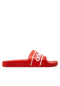 Adidas - Klapki adidas. Kolor: czerwony #1