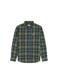 Wrangler - WRANGLER MĘSKA KOSZULA 1 PKT SHIRT GREEN BLUE 112357239 W5X2017986 #5