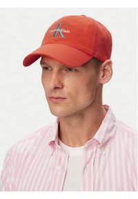Calvin Klein Czapka z daszkiem Monologo Embroidery Baseball Cap LV04G5004G Pomarańczowy. Kolor: pomarańczowy. Materiał: bawełna #4