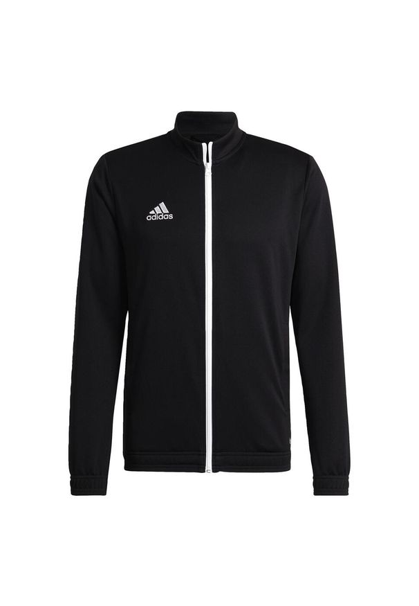 Adidas - Entrada 22 Track Jacket. Kolor: czarny. Materiał: materiał, poliester. Sport: piłka nożna