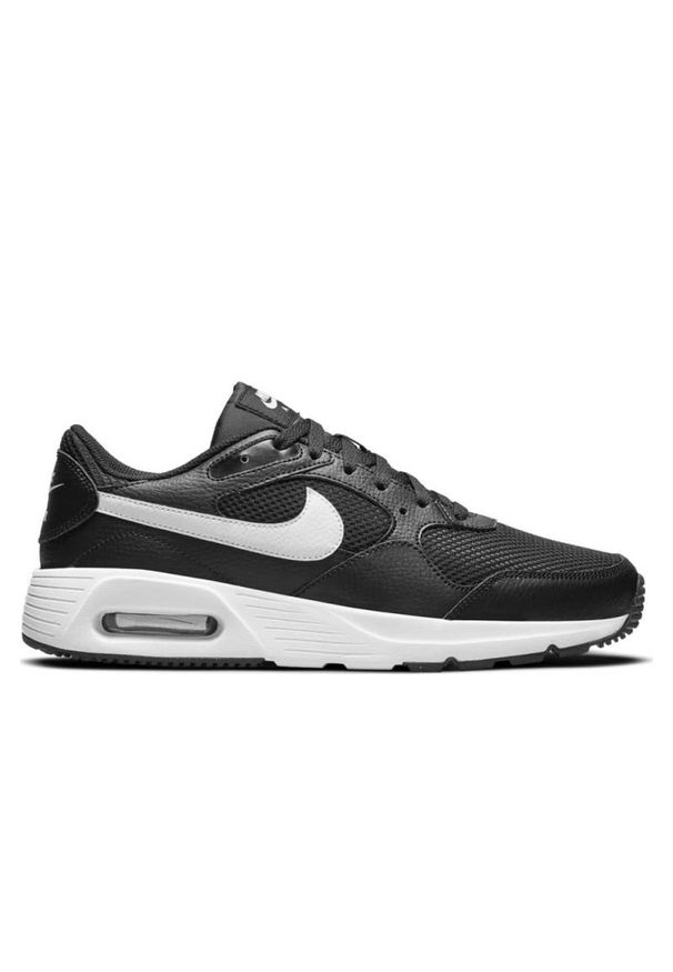 Buty Nike Air Max Sc M CW4555-002 czarne. Okazja: na co dzień. Kolor: czarny. Materiał: guma, tkanina, skóra. Model: Nike Air Max