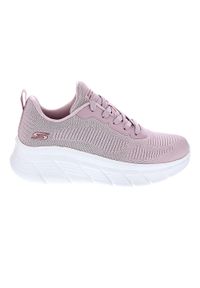 skechers - Buty damskie SKECHERS Bobs B Flex Hi Flying Hi. Kolor: biały, różowy, wielokolorowy. Model: Skechers Sport. Sport: turystyka piesza
