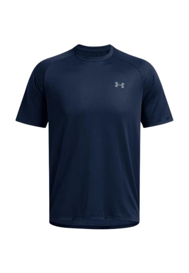 Under Armour - Męska Koszulka Tech 2.0 Z Krótkim Rękawem. Kolor: niebieski. Długość rękawa: krótki rękaw. Długość: krótkie. Sport: turystyka piesza